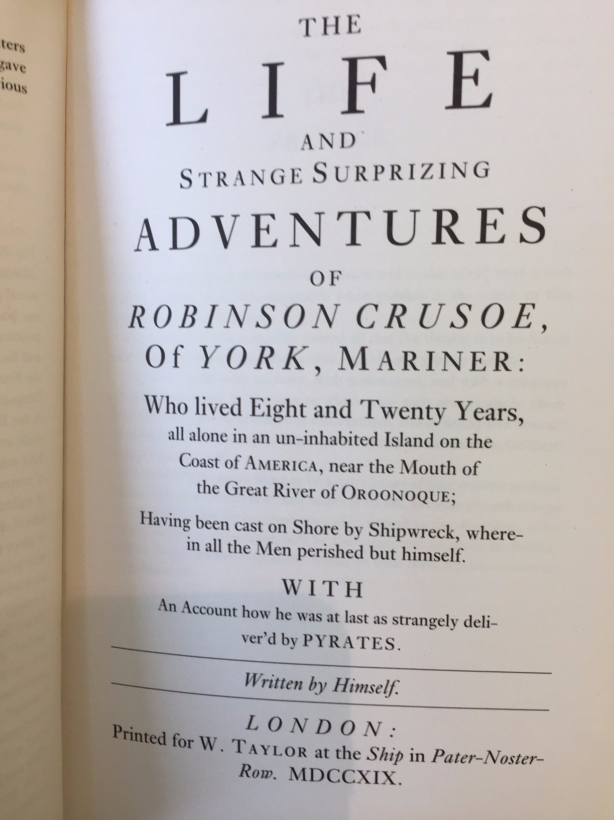 Crusoe real title